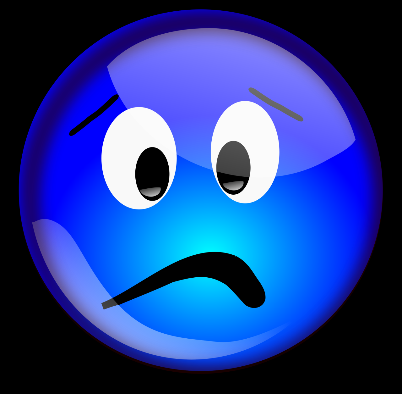 Clipart - Blue Smiley Clipart - Blue Smiley