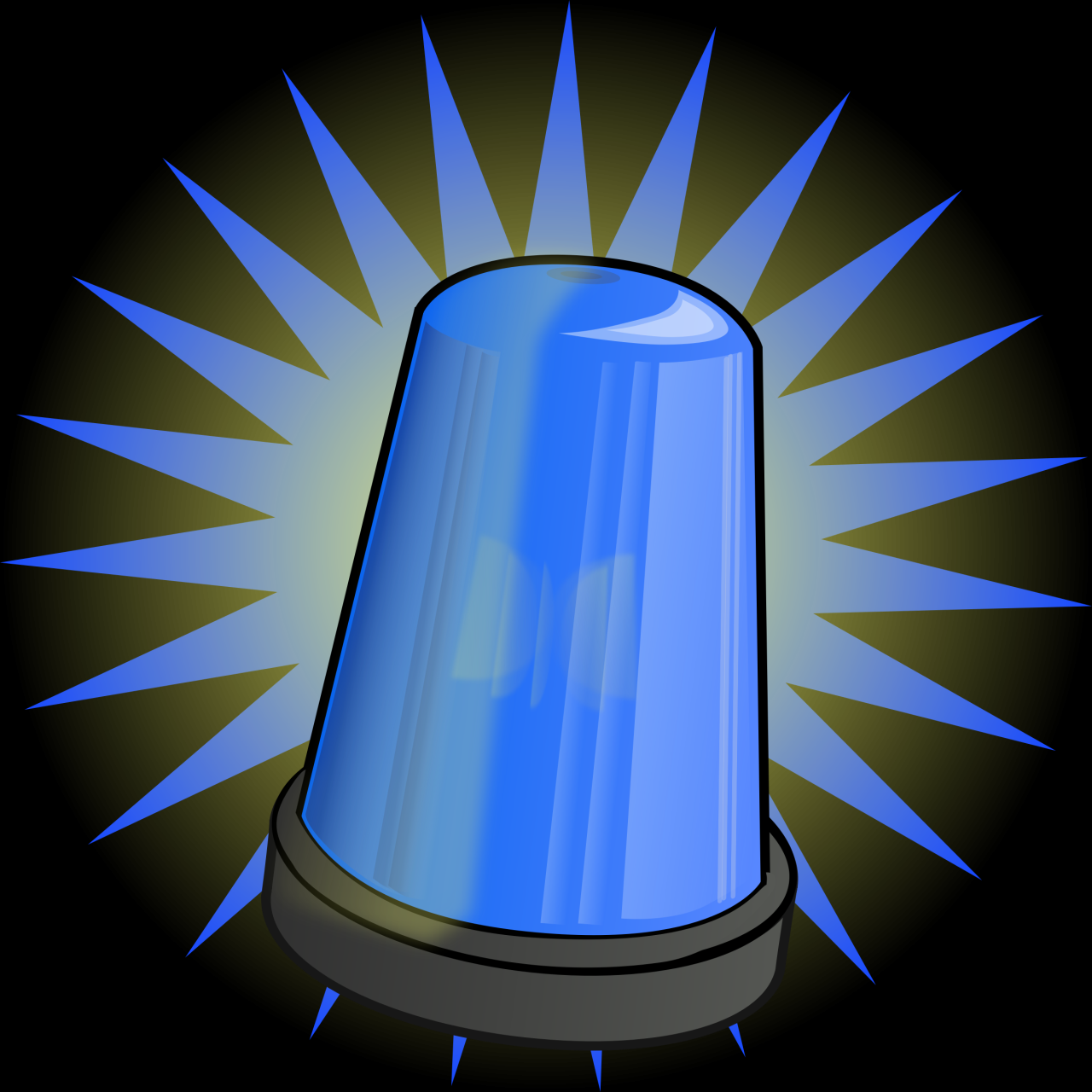 Clipart - Blue signal light Clipart - Blue signal light